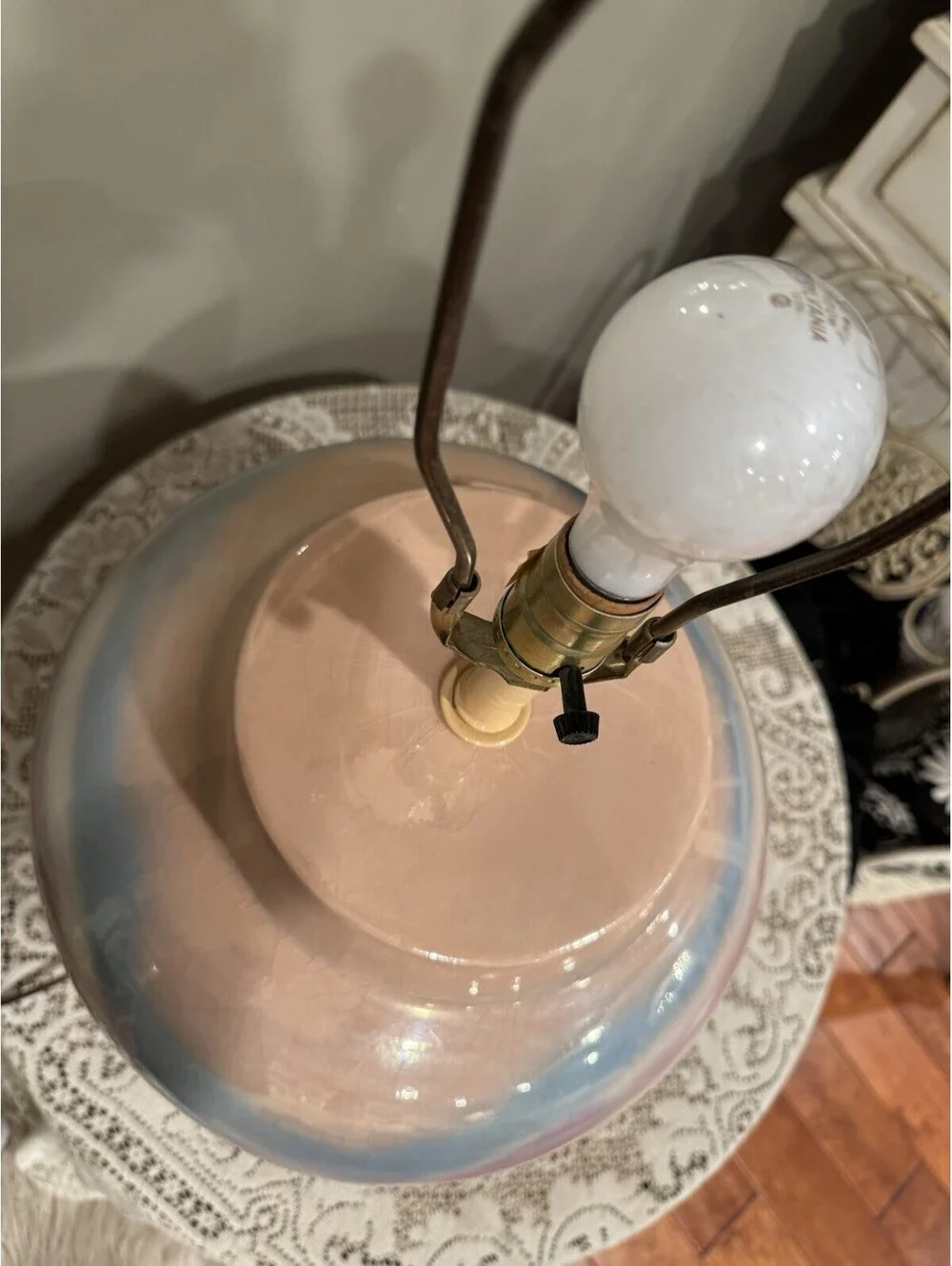 Vintage Mid Century Modern Sunset Lamp Corp. Ceramic Table Lamp Rare**